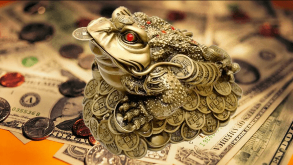 money frog as a good luck charm