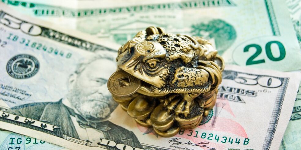 money frog as an amulet for well-being